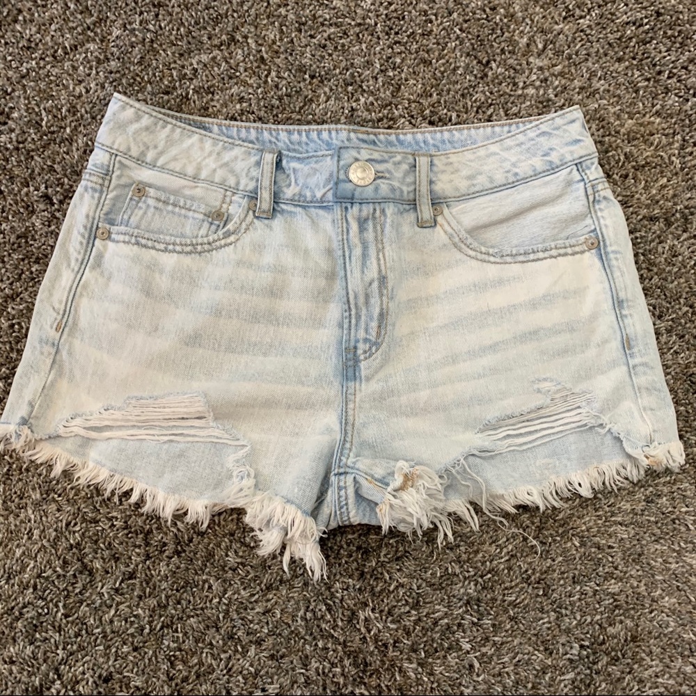 American Eagle Tomgirl Shortie Shorts Denim